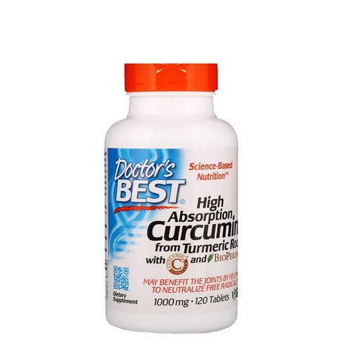 Doctor'S Best, High Absorption Curcumin With C3 Complex And Bioperine, 1,000 Mg, 120 Tablets Efficacy: Promote Healthy & Growth