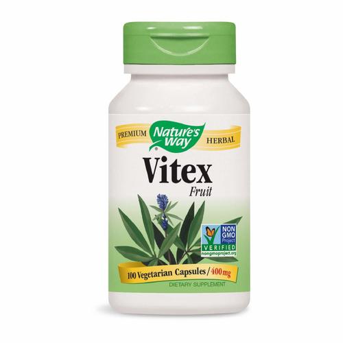 Natures Way Vitex Fruit - 400Mg - 100Vegetarian Capsules Efficacy: Promote Healthy & Growth