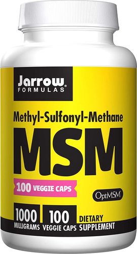 Jarrow Formulas MSM Sulfur Powder - 2.2 lbs, 100 Capsules for Promoting Healthy Growth and Enhanced Efficacy