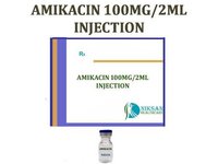 Amikacin Injection - 100mg/2ml Liquid | Aminoglycoside Antibiotic, Twice Daily Dosage, Cold Storage Required