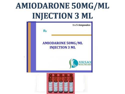 Amiodarone 50mg/ml Injection 3 Ml General Medicines