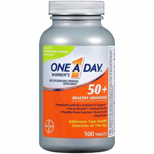 One-A-Day, Women 50+, Healthy Advantage, Multivitamin/Multimineral Supplement, 100 Tablets
