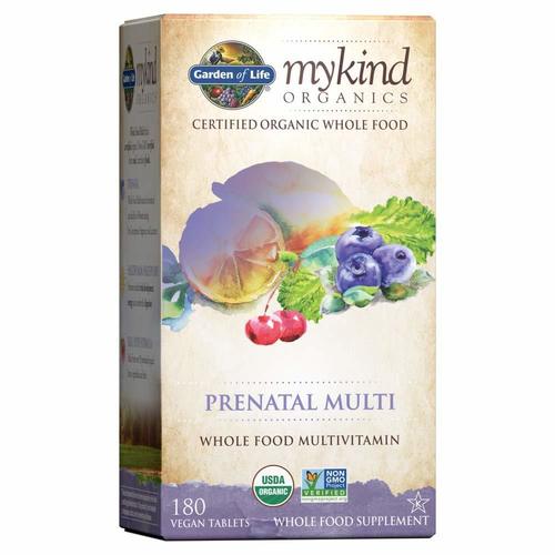 Garden Of Life, Mykind Organics, Prenatal Multi, Whole Food Multivitamin, 180 Vegan Tablets Gol-11771 Efficacy: Promote Healthy & Growth