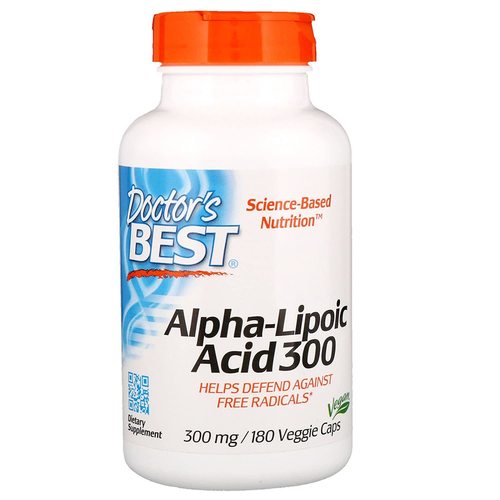 Doctors Best, Best Alpha-Lipoic Acid, 300 Mg, 180 Veggie Caps Efficacy: Promote Healthy & Growth