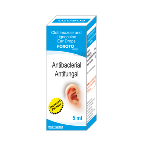 Clotrimazole & Lignocaine Ear Drop Age Group: Suitable For All Ages