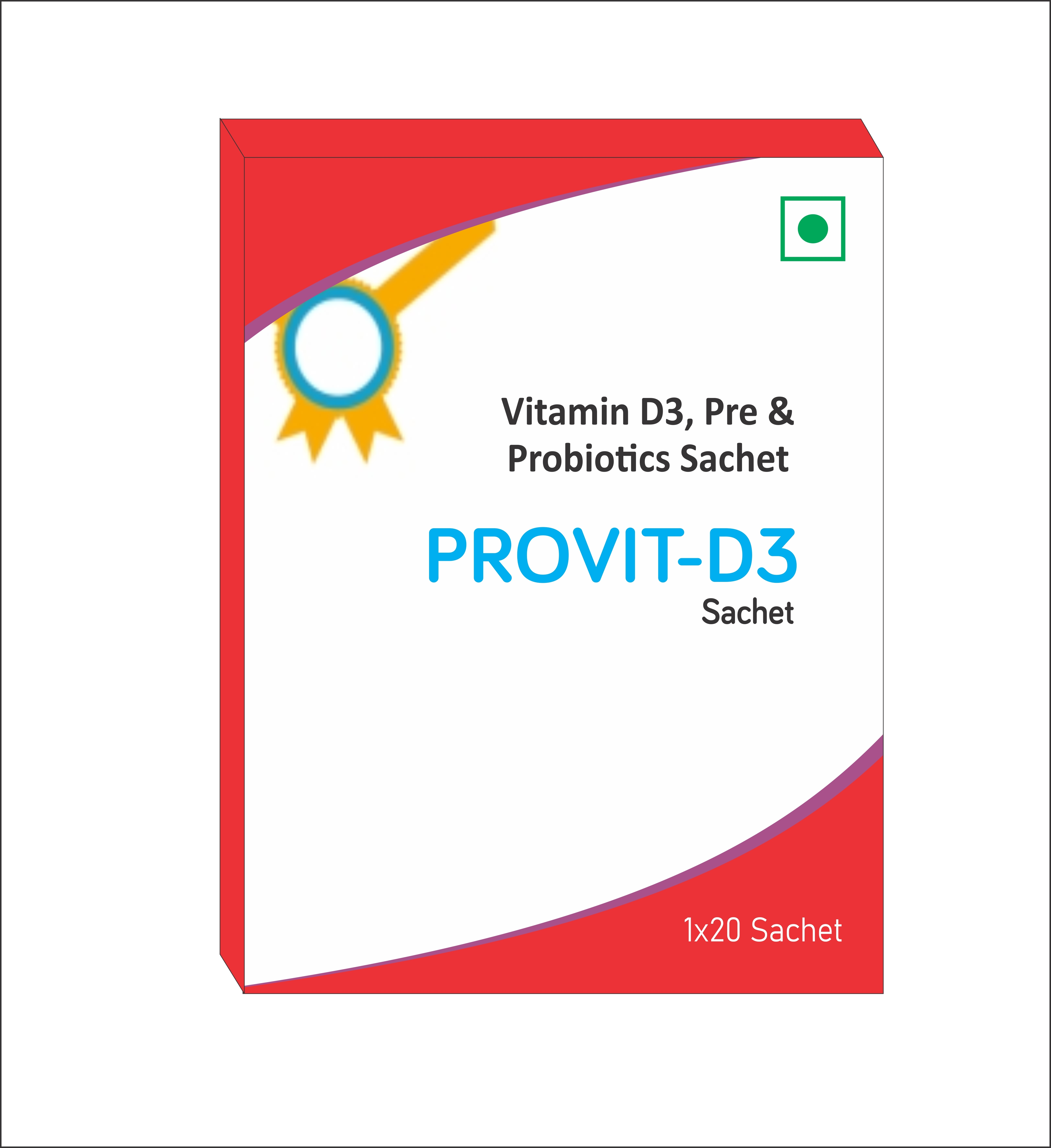 Vitamin D3, Pre and Probiotics Sachets