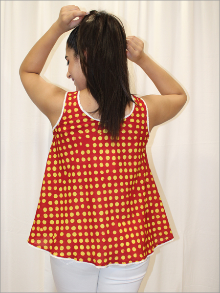 Batik Umbrella Top in Cotton