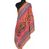 Wool Flap Embroidery Stole