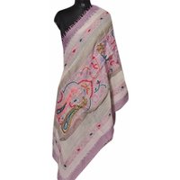 Wool Flap Embroidery Stole