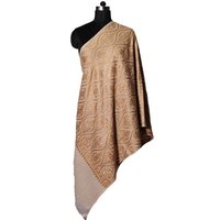 Wool Crystal Embroidery Stole