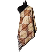 Wool Dobby Jaal Embroidery Stole