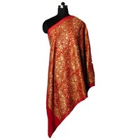 Wool Silk Jaal Embroidery Stoles