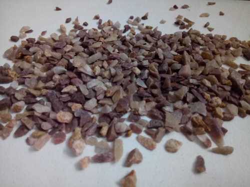 Mocha brown marble chips industrial terrazzo flooring