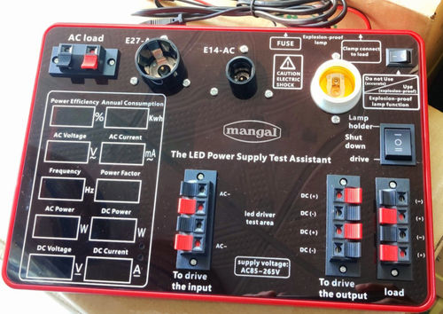 The LED power supply test assistant