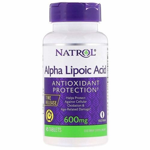 Natrol, Alpha Lipoic Acid, Time Release, 600 Mg, 45 Tablets Efficacy: Promote Healthy & Growth