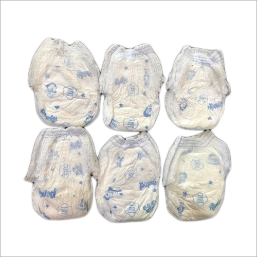 Baby Pull Up Diaper Pants - Cotton Material, Size S/M/L, Classic White Color | Comfort-Focused Design for Easy Wearing and Changing