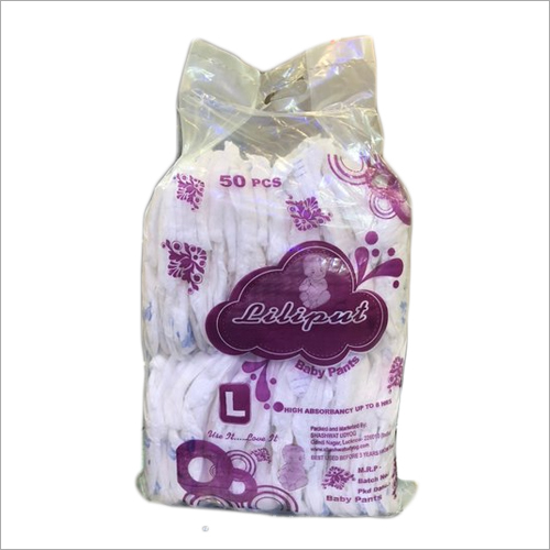 Liliput Baby Diapers - Cotton, Large Size, White Color | Soft and Breathable Material for Comfortable Baby Care