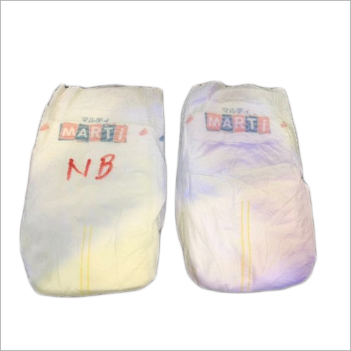 New Born Baby Diapers - Cotton Material, Sizes S/M/L, White Color | Soft and Comfortable for Delicate Baby Skin