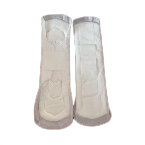 280 MM Straight Sanitary Napkins - Cotton Material, High Absorption, White Color | Ideal for Comfortable and Reliable Protection