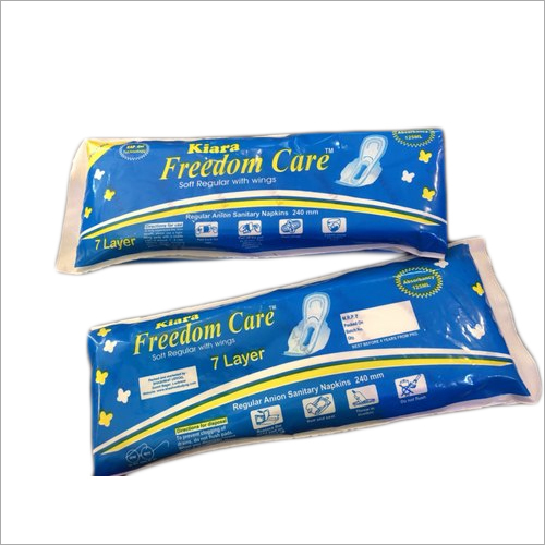 Freedom Care Anion Sanitary Napkins - Cotton Material | High Absorption for Adults, White Disposable Napkin Design