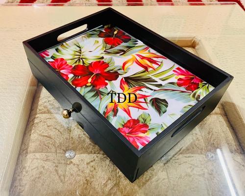 MDF Rectangular Serving Tray By THE DREAMY DESIGNS