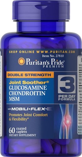 Puritans Pride Glucosamine Chondroitin MSM 60 Coated caplets