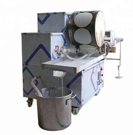 Stainless Steel Automatic Dumpling Wrapper Making Machine Wonton Spring Roll Skin Maker Crepe Tortilla Chapati Roti Machine