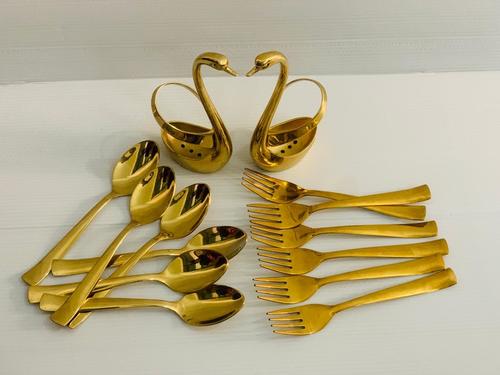 Gold Plated Cutlery Set By MORE & MORE