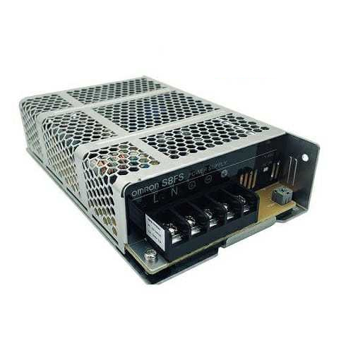 Omron S8FS-C01512D power supply 15 W 100-240 VAC input 12 VDC 1.3 A output With Din rail