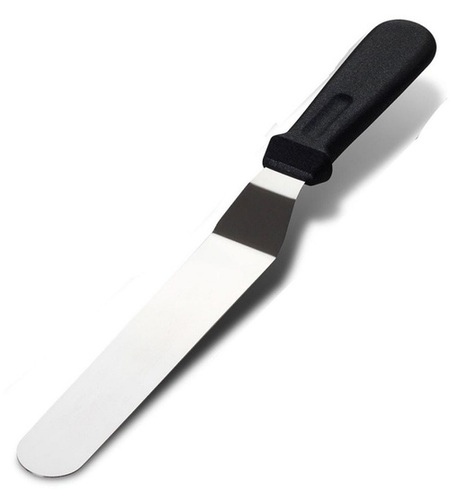8 Inch Angled Icing Knife Spatula - Stainless Steel, 8 inch / 31.5 Cm Long , Ideal for Kitchen Use, Easy to Handle and Clean