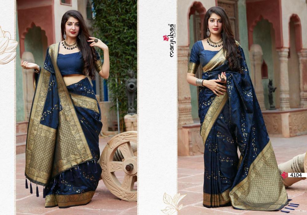 Traditional Banarsi silk satin Sarees