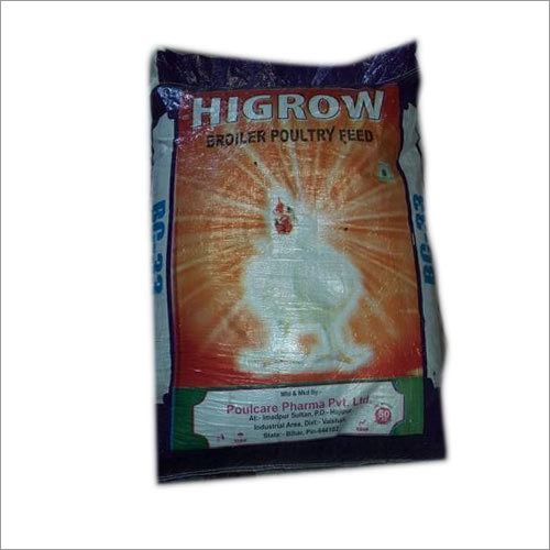 Higrow - 50Kg PP Bag Broiler Feed | Granule Form, Ideal for Chicken and Poultry, Nutrition-Rich Variety