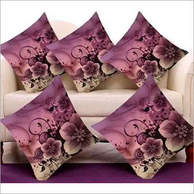 Purple Flower Cushion Cover