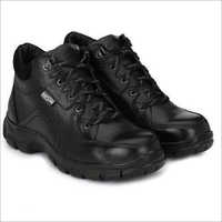Manslam Black Safety Shoes