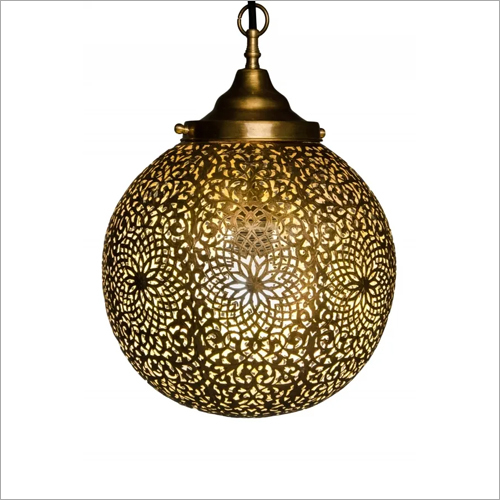 Golden Iron Pendant Ball Lantern