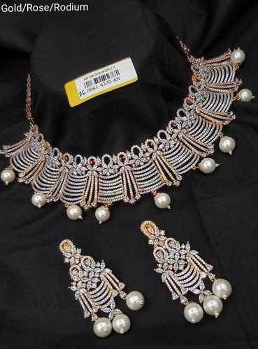 American Diamond Necklace Set for Party
