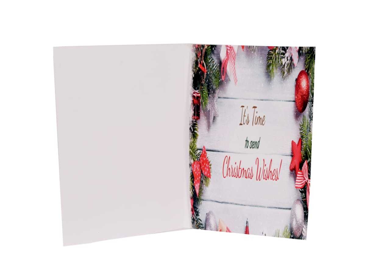 Musical Singing Greeting Card for merry Christmas , Musical voice Record Able Customized