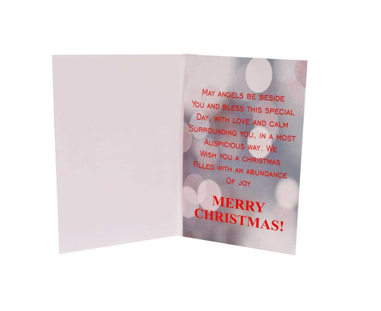 Merry Christmas Musical Singing Voice Greeting Card, Musical Record Able Customized