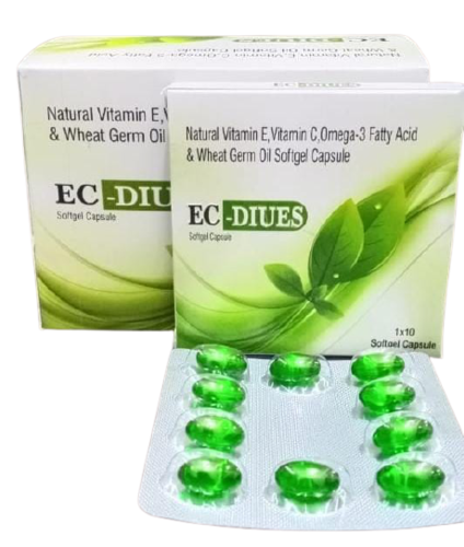Omega 3 Fatty Acid & Wheat Germ Oil Softgel Capsule By DIUES BIOTECH