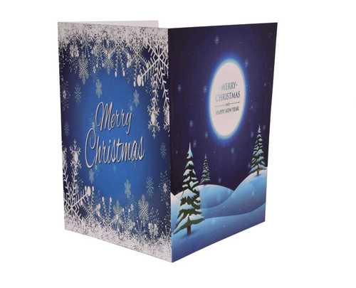 Merry Christmas Musical Singing Voice Greeting Card, Musical Record Able Customized