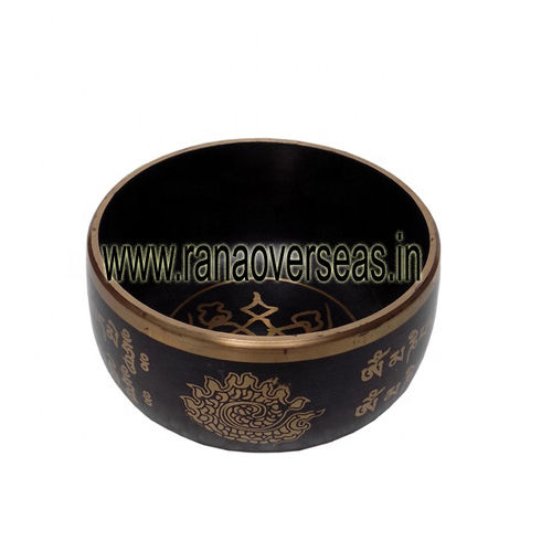 Small Brass Metal Singing Bowl Musical Instrument for Meditation