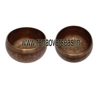 Brass Singing Bowl - 4-6 Inch Bronze, Handcrafted Tibetan Style | Meditation, Sound Healing, Includes Mallet & Cushion