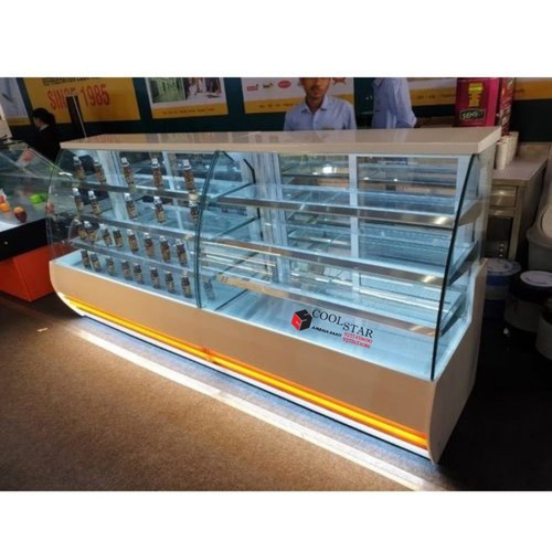 Curved Glass Display Counter 1