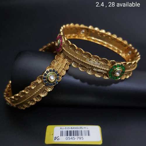 Antique Bangles With G.J Plating Gender: Women