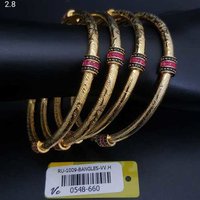 Antique Bangles - G.j Plating With Vibrant Stones | Exclusive For Women's Wedding Occasions, Perfect For Memorable Moments At Vivah Creations