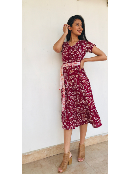 Batik Midi Dress