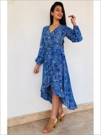 Batik Wrap Dress