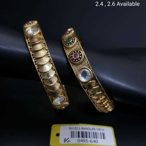 Stone Studded Antique Bangles Gender: Women