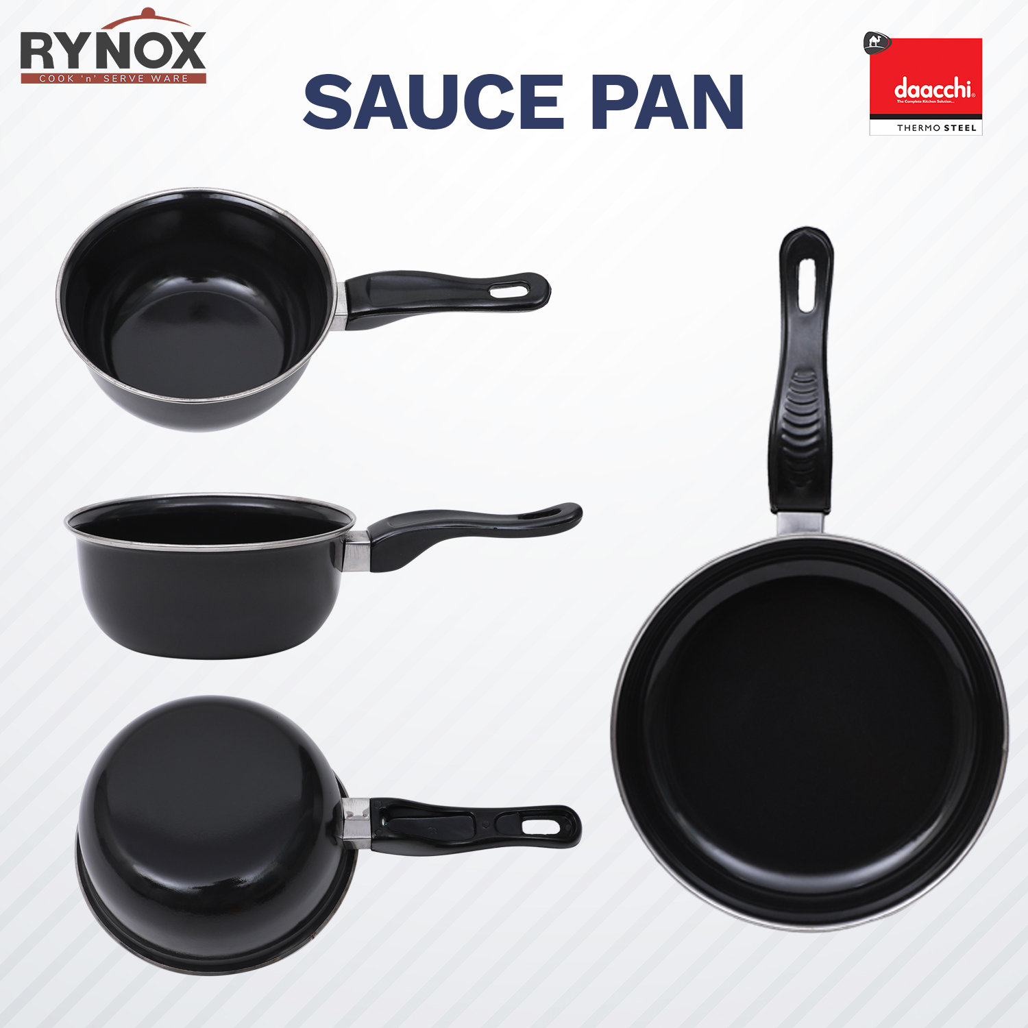 Black Ceramic/ Enamel Saucepan