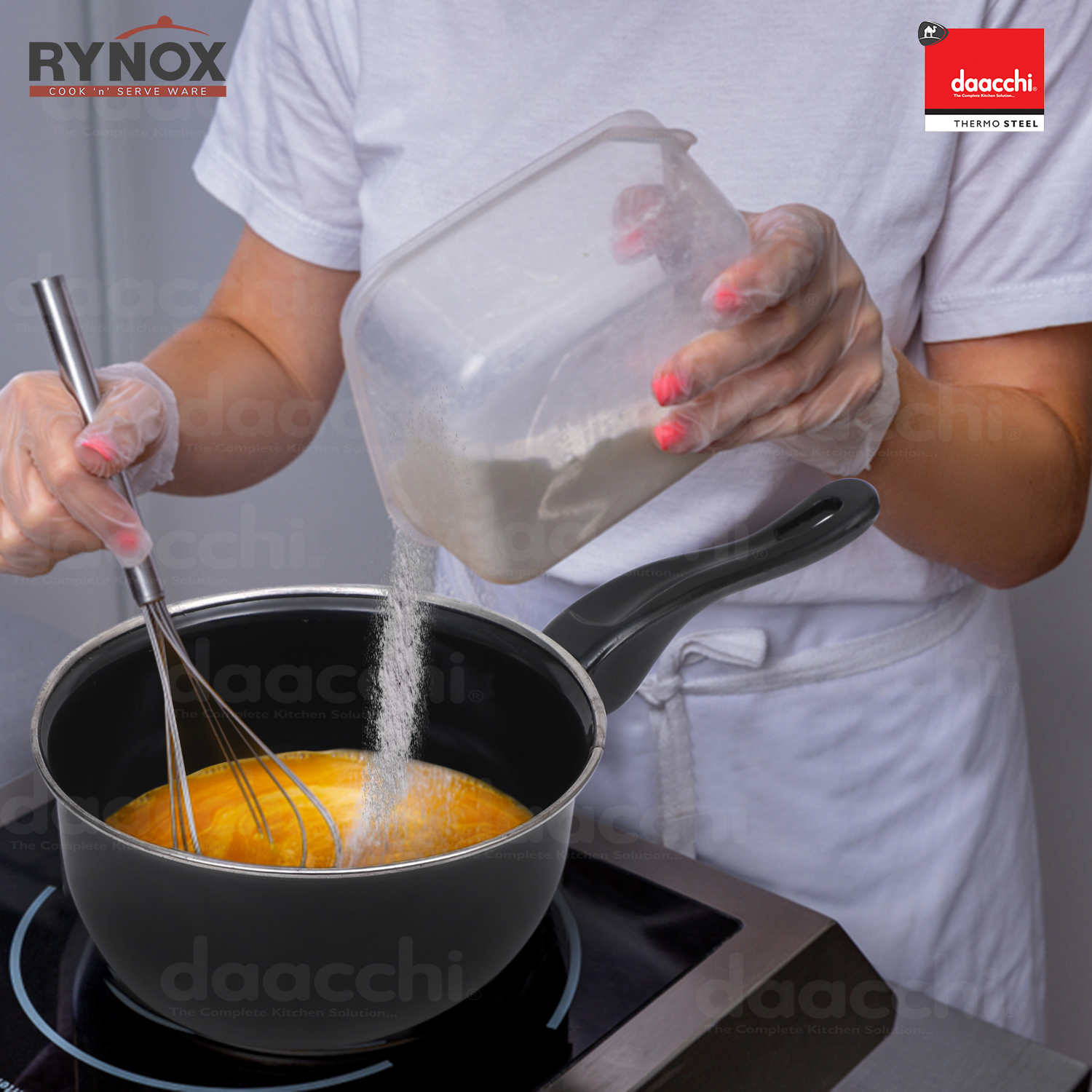 Black Ceramic/ Enamel Saucepan